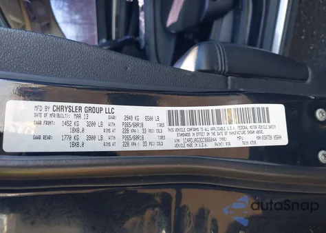 2013 Dodge Durango Sxt from USA, damaged, VIN 1C4RDJAG3DC666044